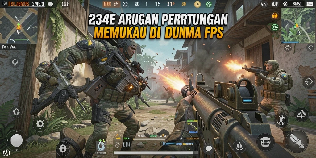 Screenshot menunjukkan aksi mendebarkan dalam permainan FPS.