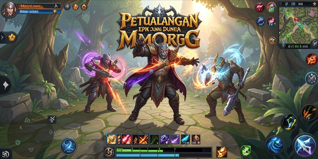 Tampilan gameplay 5RT yang menakjubkan dalam dunia MMORPG.