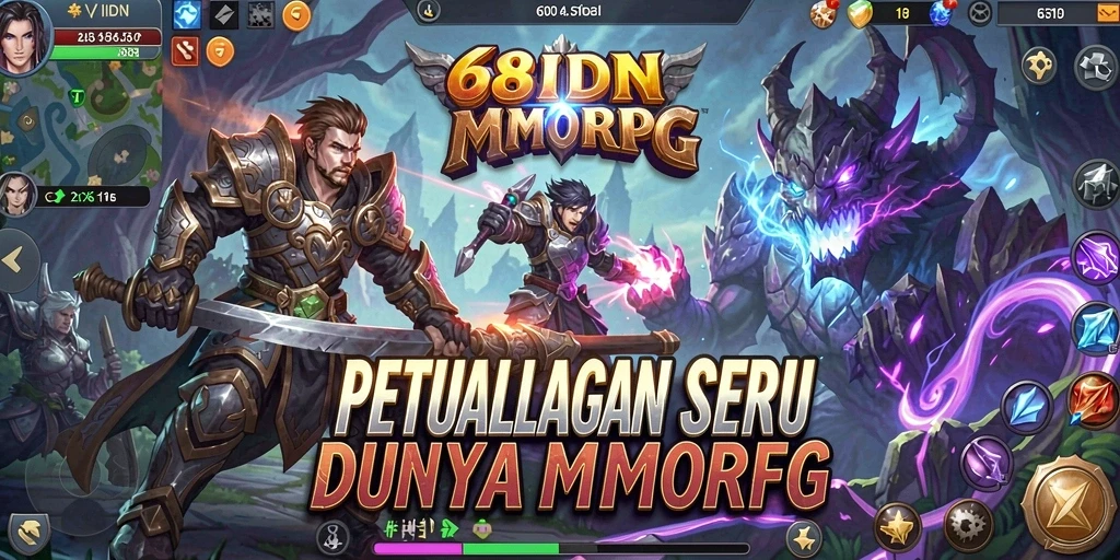 Screenshot gameplay 68IDN menampilkan aksi seru dalam pertempuran MMORPG.