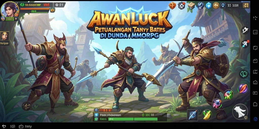 Gameplay seru di dunia fantastis AWANLUCK yang penuh petualangan.