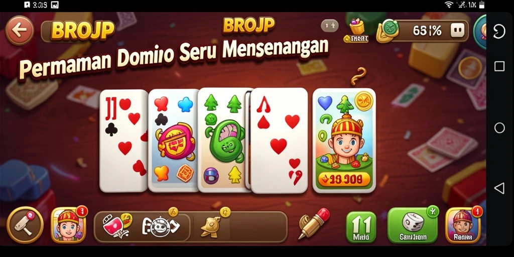 Tampilan gameplay Domino yang menarik dan interaktif.