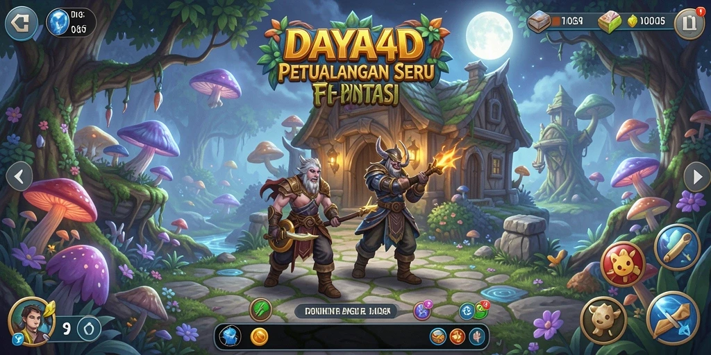 Tangkapan layar utama DAYA4D menampilkan aksi petualangan yang mendebarkan.