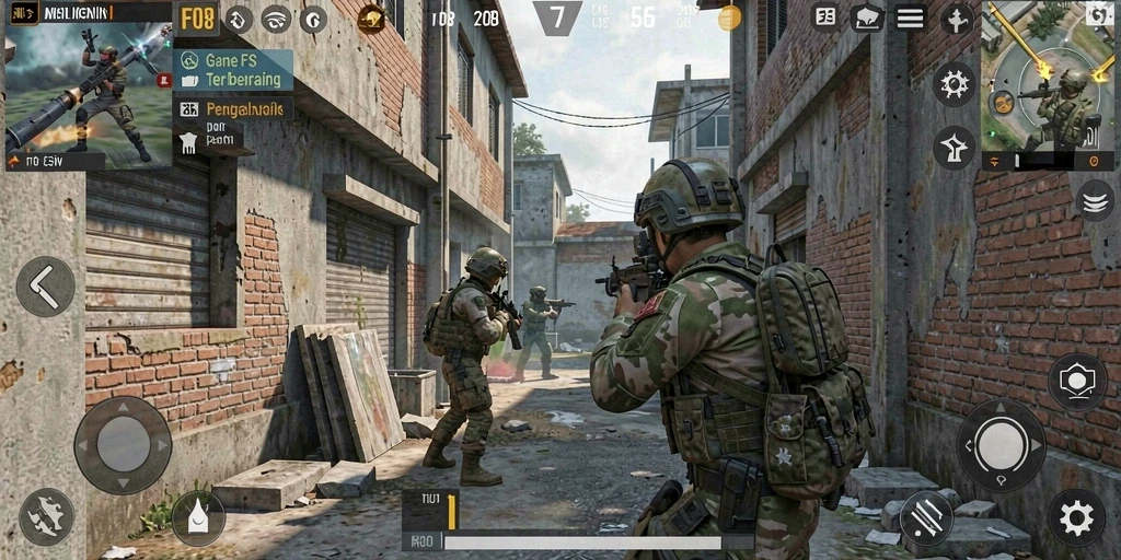Gameplay seru di F08 dengan aksi FPS yang mendebarkan.