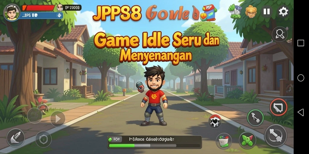 Tampilan gameplay JPS88 menampilkan karakter berkembang di dunia Idle.