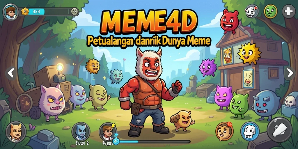 Gameplay seru dan interaktif dalam dunia meme yang mengasyikkan.