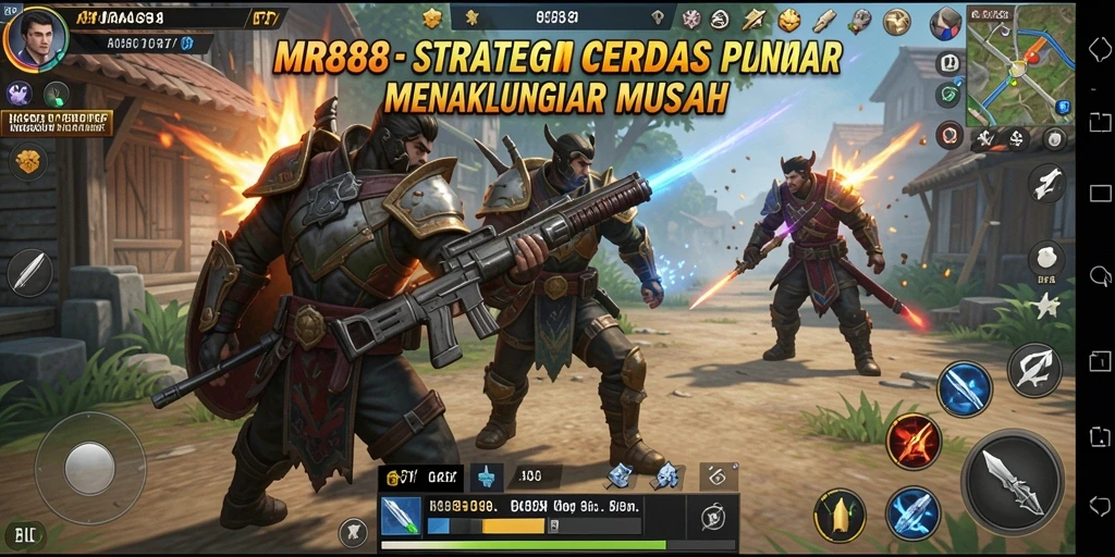 Screenshot utama MR888 menampilkan aksi strategis yang mendebarkan.