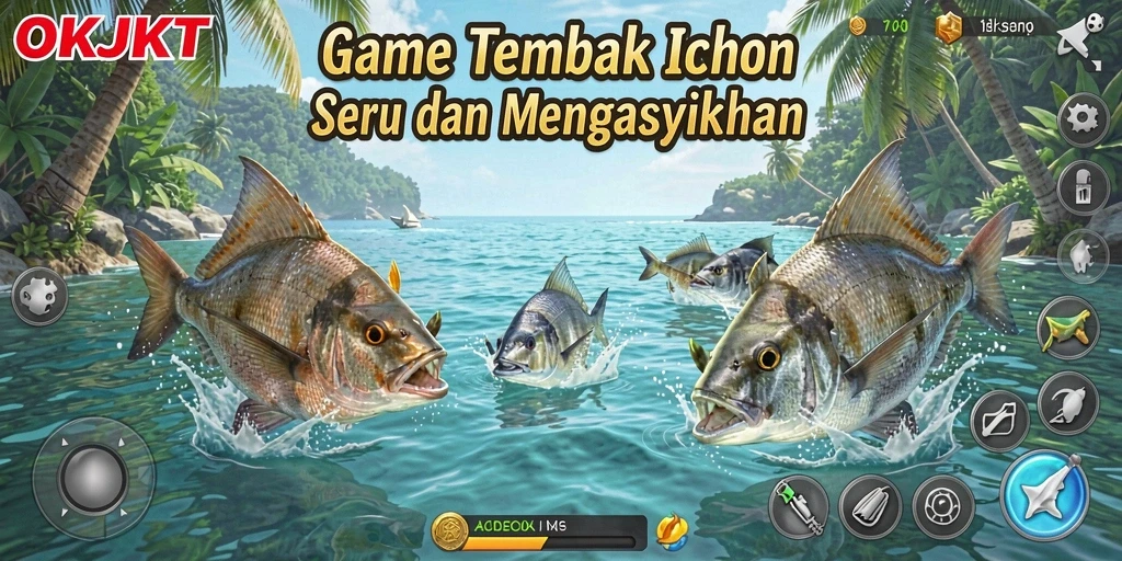 Tampilan gameplay seru dari OKJKT yang penuh warna dan dinamis.