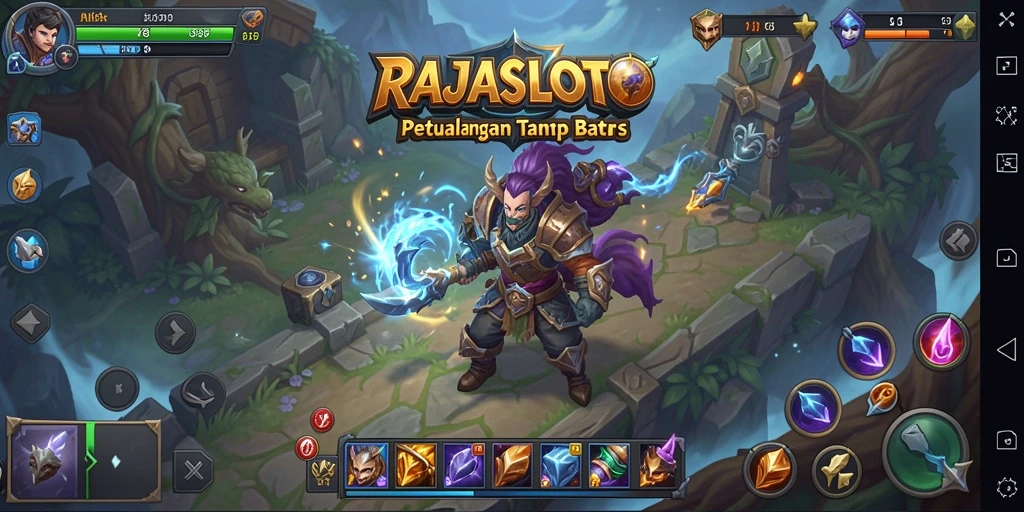 Gameplay seru dan epik dari RAJASLOTO terlihat jelas dalam screenshot ini.