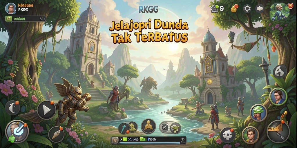 Tampilan gameplay RKGG yang menunjukkan eksplorasi dunia Open World.