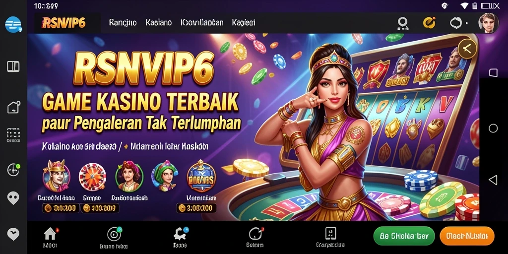 Tampilan menarik dari gameplay Kasino RSNVIP6 yang seru dan menegangkan.