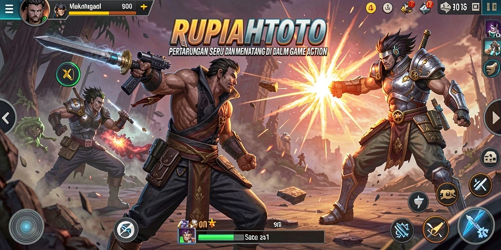 Tampilan gameplay seru RUPIAHTOTO dengan aksi mendebarkan.