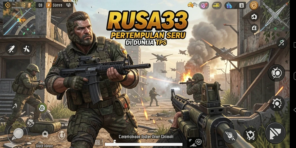 Tampilan gameplay seru dari RUSA33 dengan pertempuran mendebarkan.