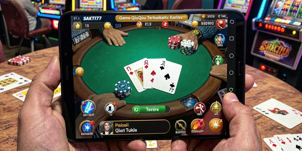 Tampilan gameplay seru dari SAKTI77 dengan kartu QiuQiu.