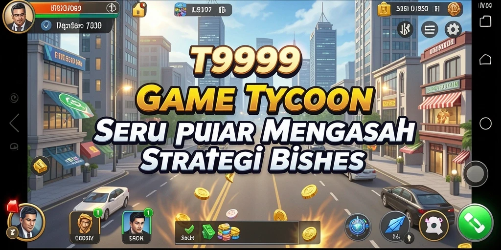 Tangkapan layar T9999 menunjukkan momen seru dalam pengelolaan bisnis.