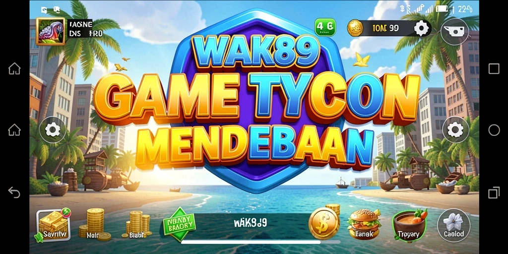 Screenshot gameplay <strong>WAK89</strong> menampilkan momen strategis dalam membangun bisnis Tycoon.