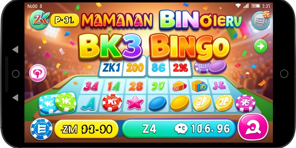 Tampilan gameplay ZK3 dengan suasana Bingo yang seru.