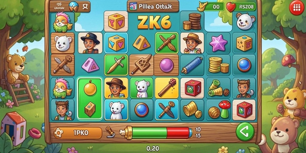 Screenshot ZK6 menampilkan gameplay Puzzle yang seru dan mendebarkan.